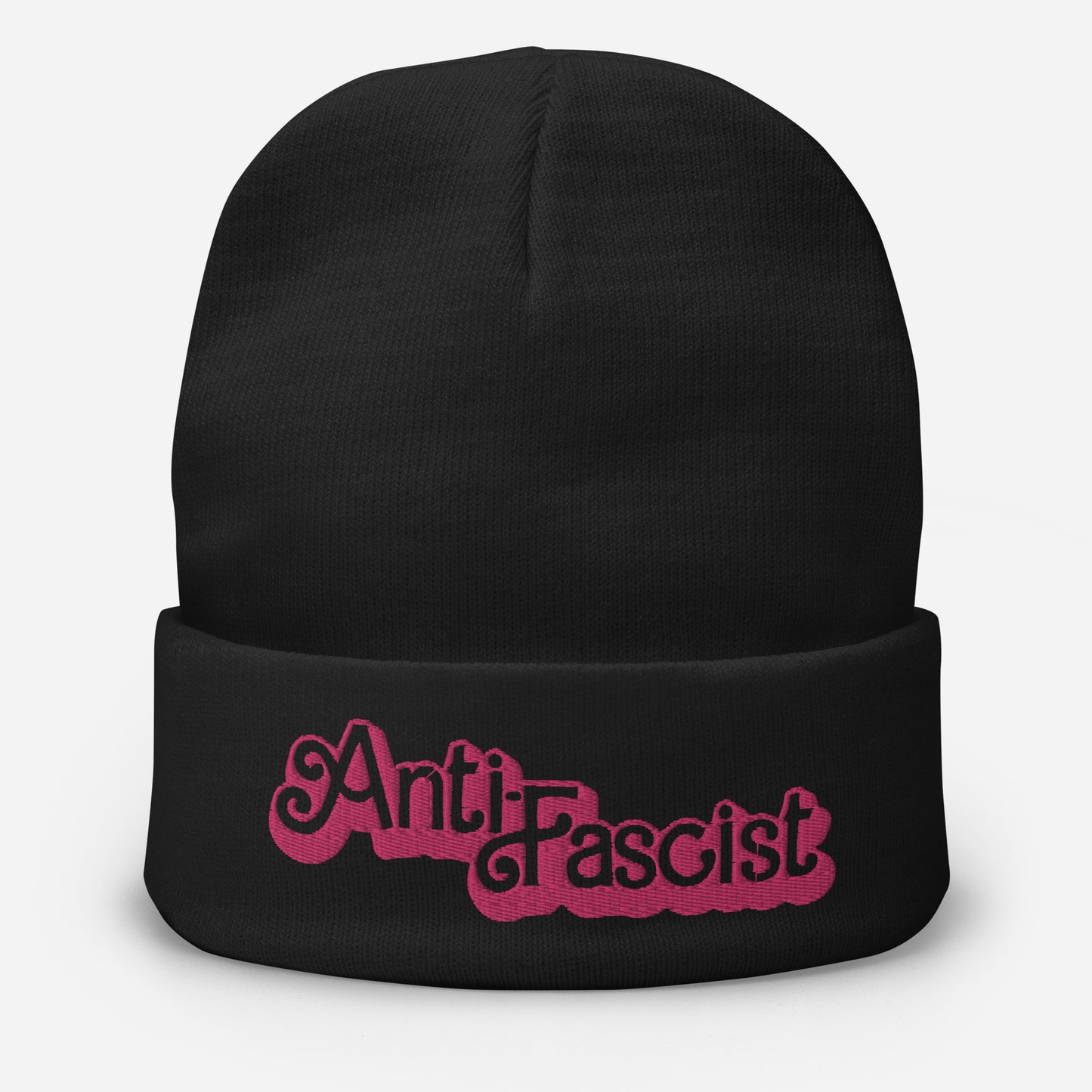 Anti-Fascist Barbie Anti-MAGA Embroidered Beanie