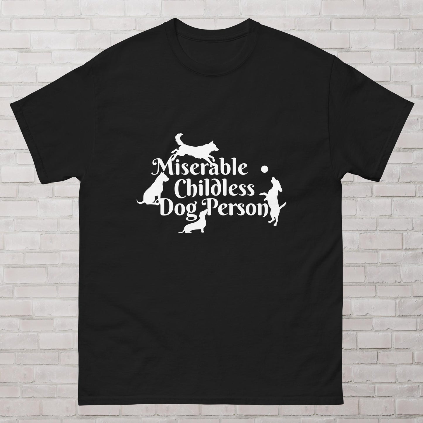 Miserable Childless Dog Person Childfree Kamala Harris 2024 Femme Fit T-shirt Plus Sizes Available