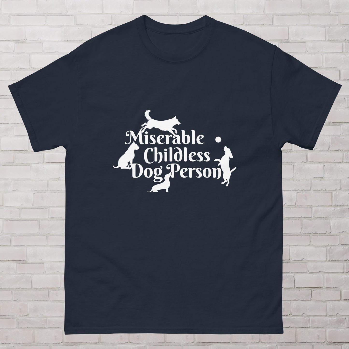 Miserable Childless Dog Person Childfree Kamala Harris 2024 Femme Fit T-shirt Plus Sizes Available