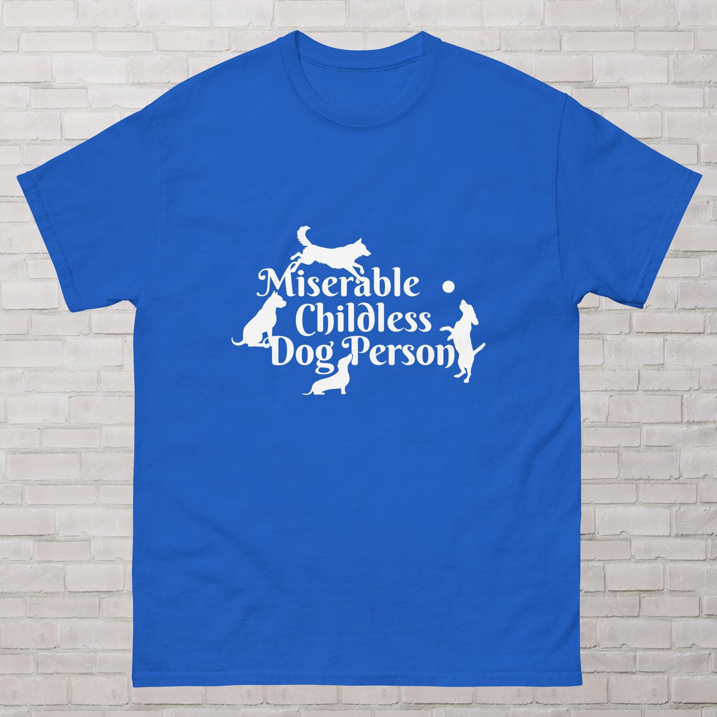 Miserable Childless Dog Person Childfree Kamala Harris 2024 Femme Fit T-shirt Plus Sizes Available