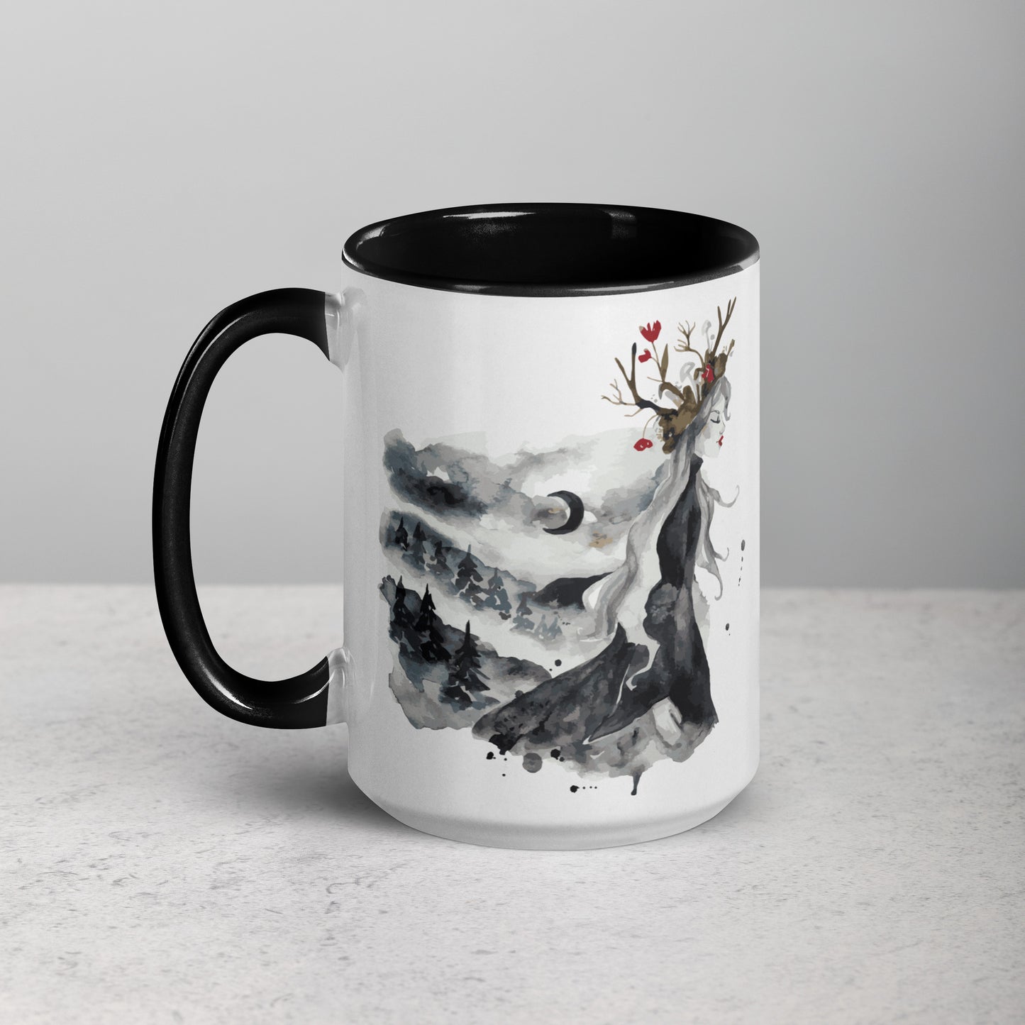 Witch, Please Forest Witchy Spooky Season Winter Snowy Ethereal Coffee Mug
