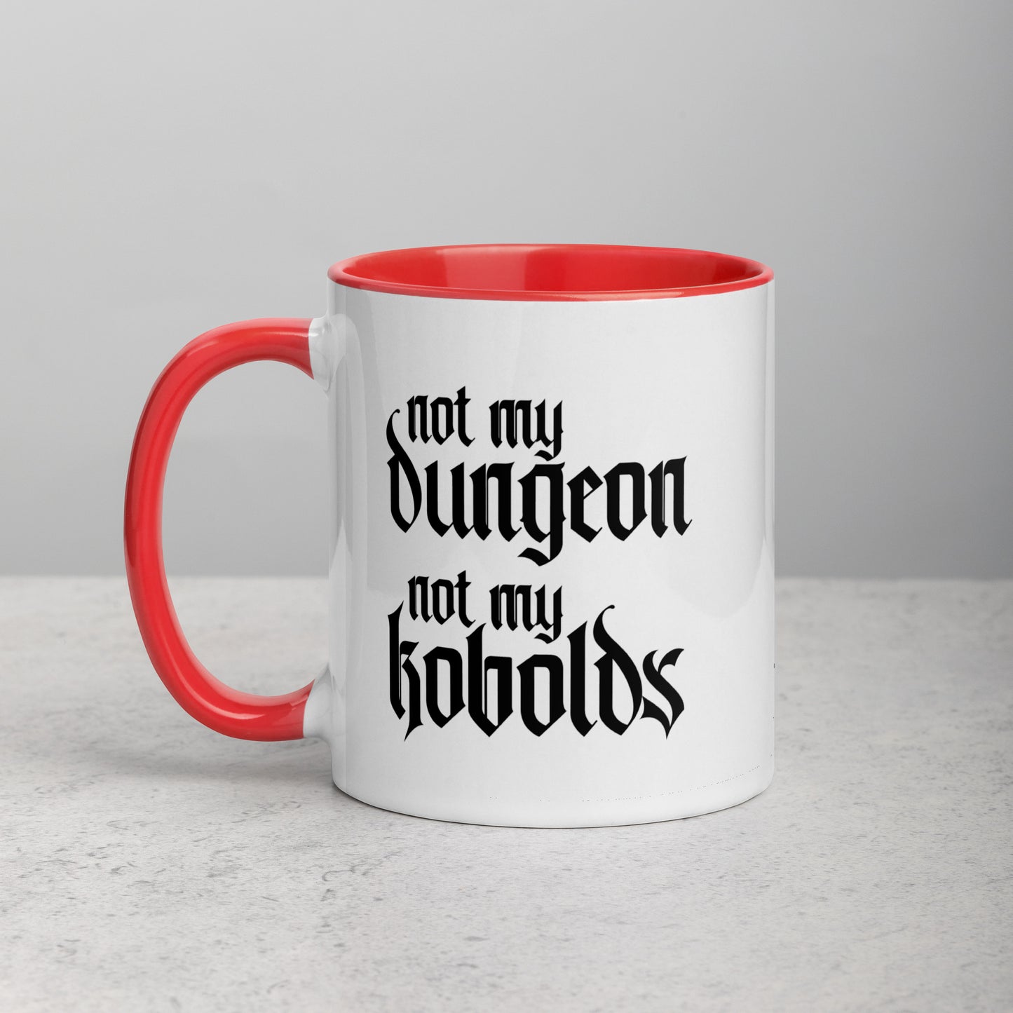 Not My Dungeon, Not My Kobolds TTRPG Dungeonmaster Gift Coffee Mug