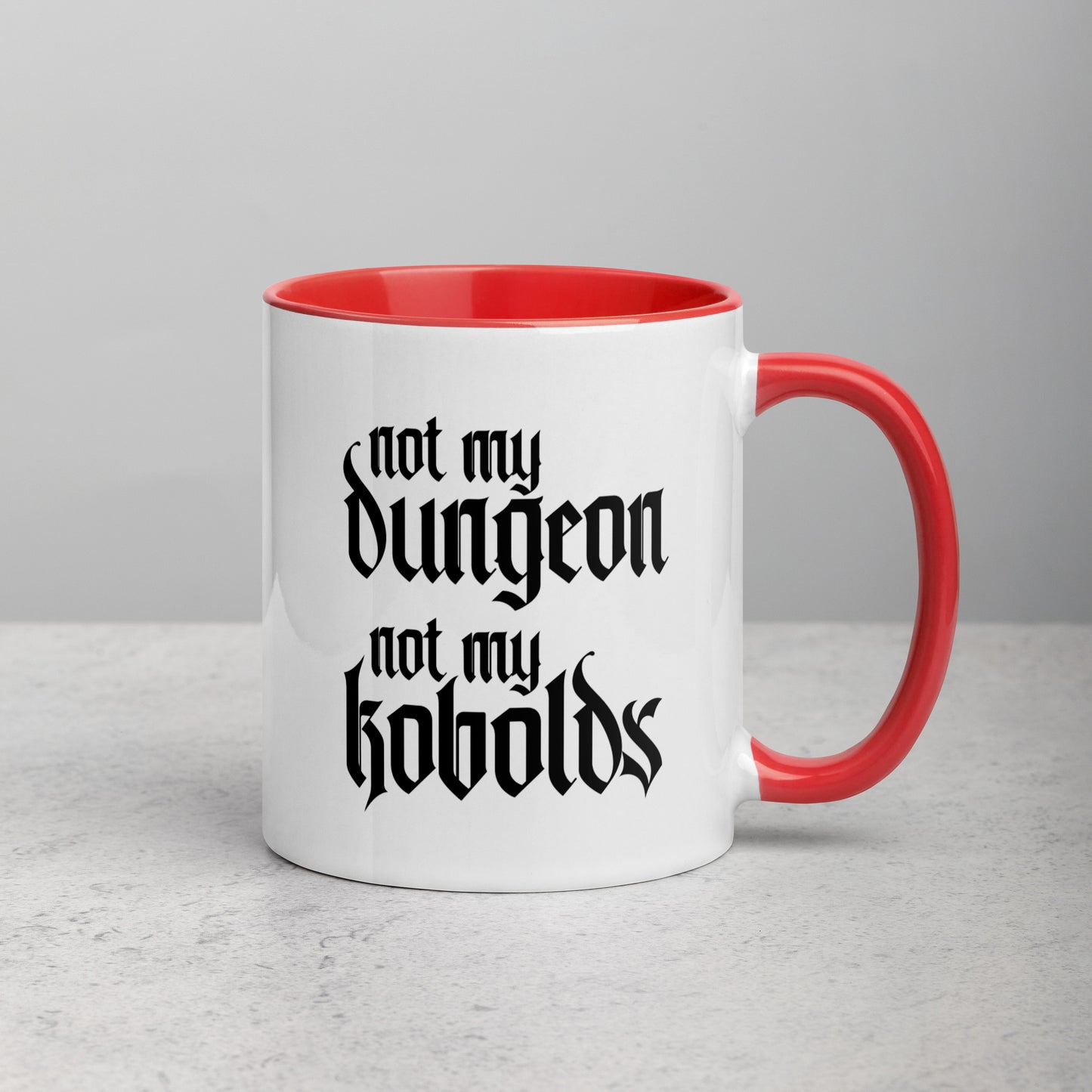 Not My Dungeon, Not My Kobolds TTRPG Dungeonmaster Gift Coffee Mug