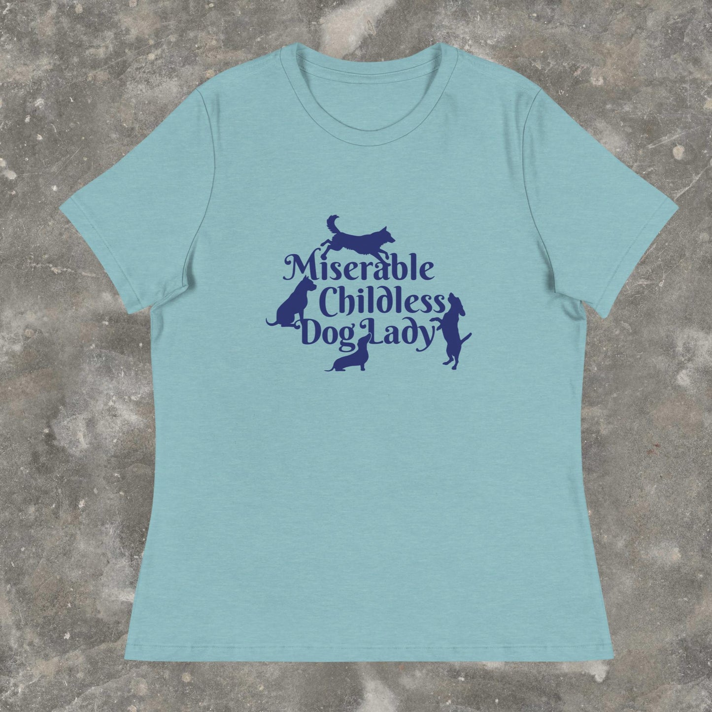 Miserable Childless Dog Lady Kamala Harris 2024 Childfree Femme Fit T-shirt
