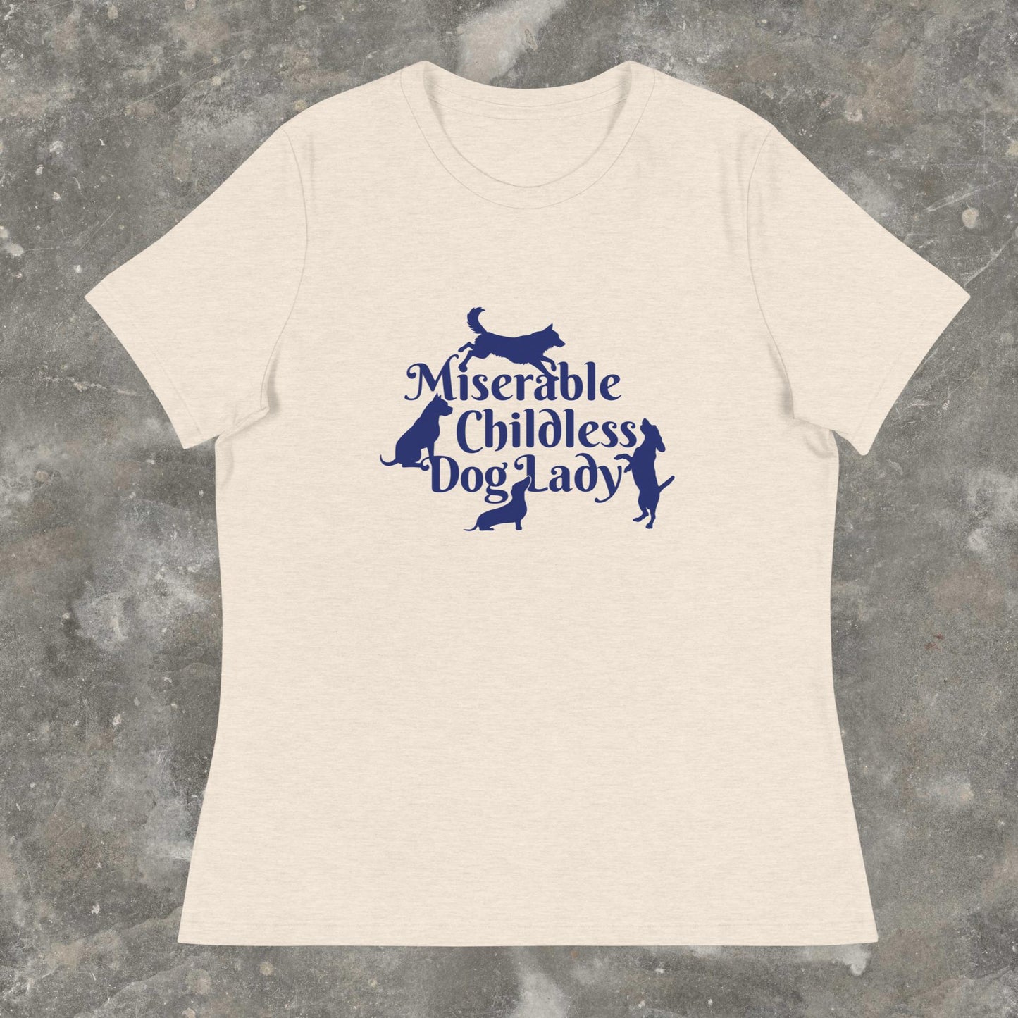 Miserable Childless Dog Lady Kamala Harris 2024 Childfree Femme Fit T-shirt