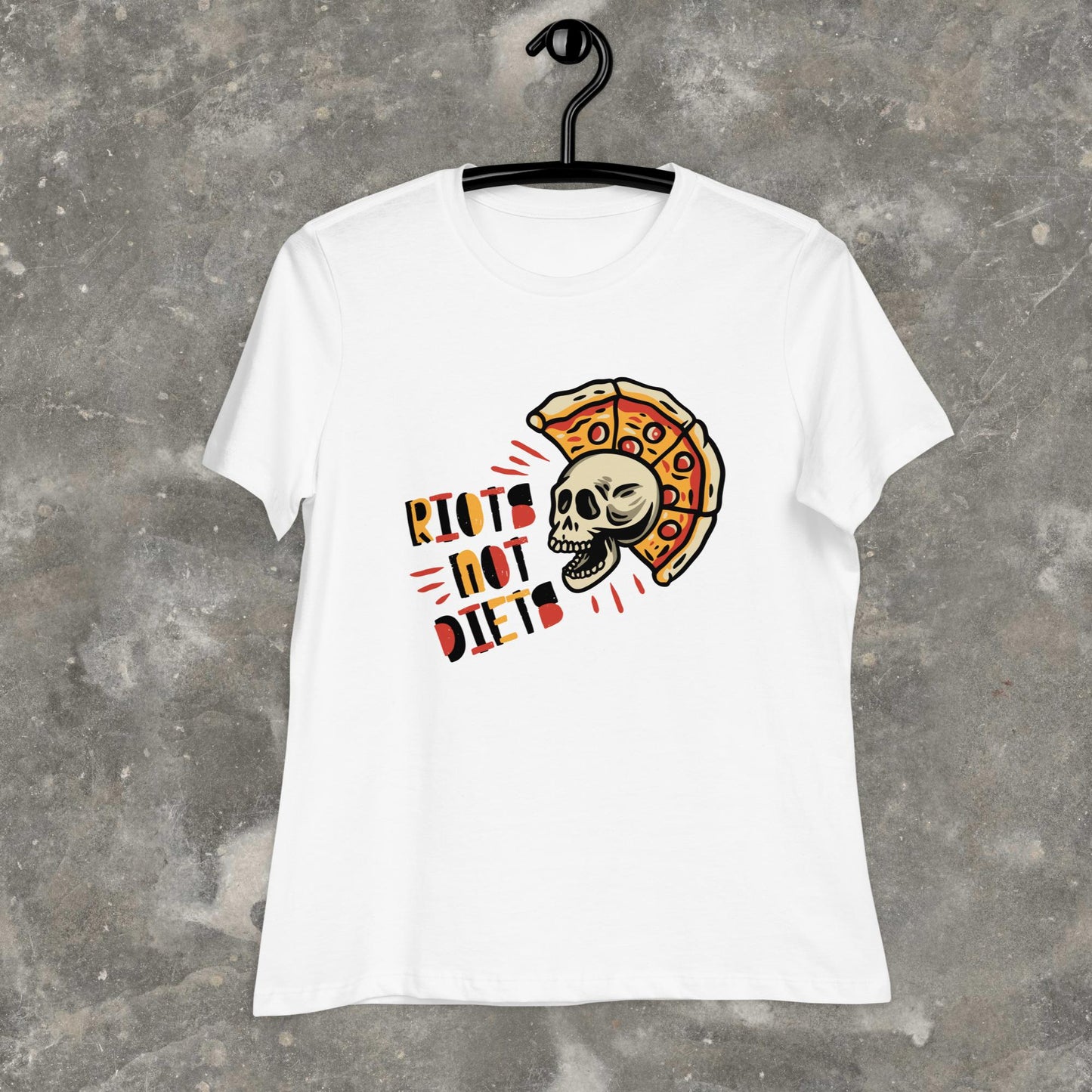 Riots Not Diets Fat Positive Body Positive Fat Liberation Punk Femme Fit Relaxed T-Shirt Plus Sizes Available