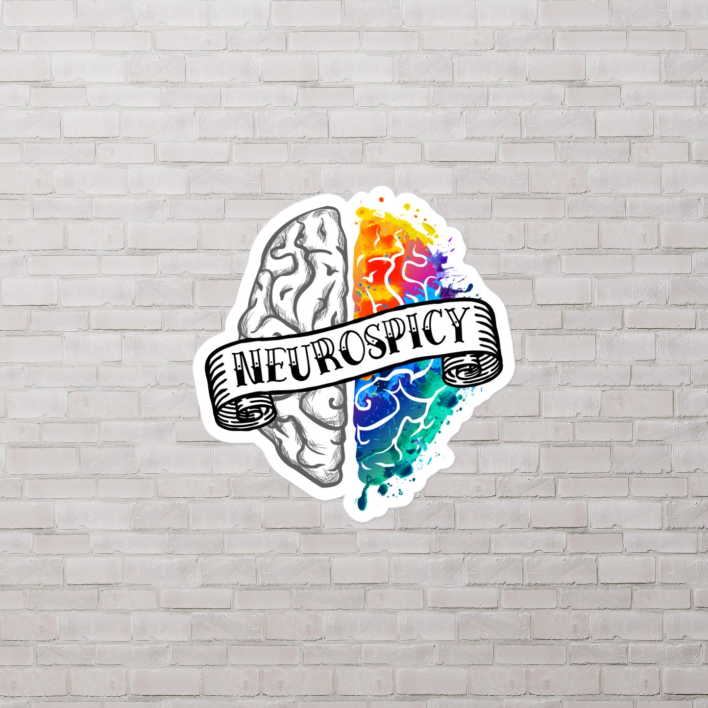 Neurospicy ADHD Actually Autistic Neurodiverse stickers
