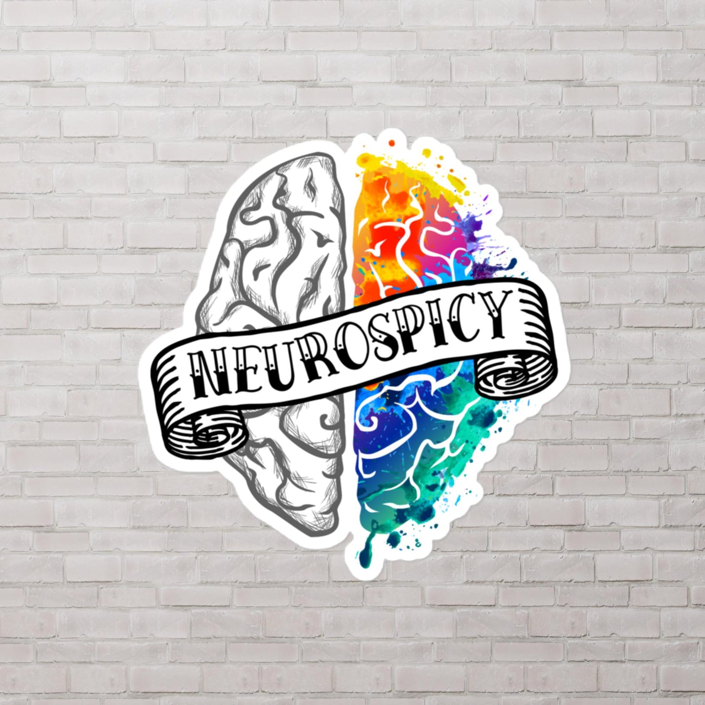 Neurospicy ADHD Actually Autistic Neurodiverse stickers