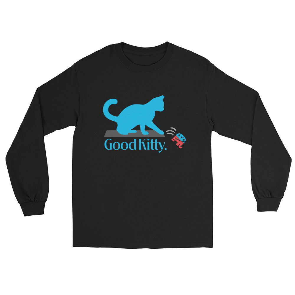 Good Kitty Cat Ladies for Kamala Cat Lady Cat Daddy Vote Blue Genderless Long Sleeve Tee plus size available