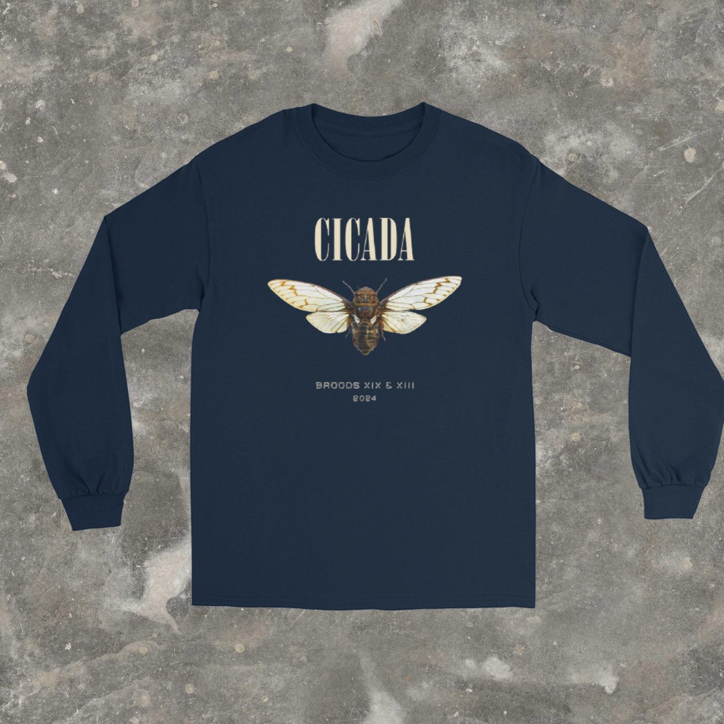 Unisex Long-Sleeve Cicada Invasion 2024 Nirvana Parody Shirt