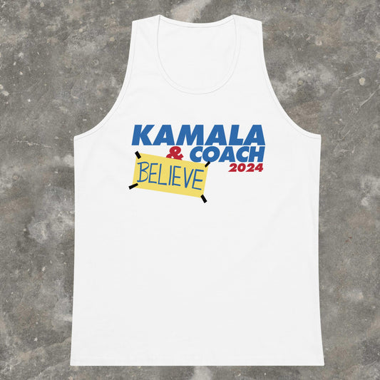 Kamala and Coach Walz Harris for President Ted Lasso Parody premium tank top plus size available