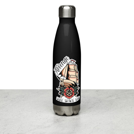 OFMD Our Flag Means Death Blackbonnet Safe Space Ship Revenge Tattoo Stainless steel water bottle
