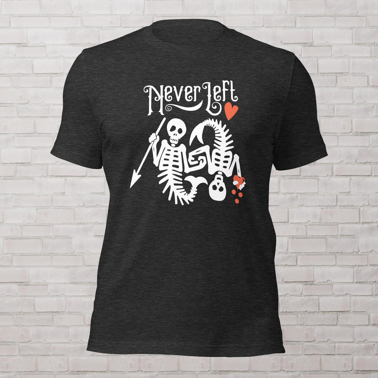 Never Left Mermaid Skeleton Flag OFMD Our Flag Means Death Gender Neutral Tee Shirt Plus Size Available