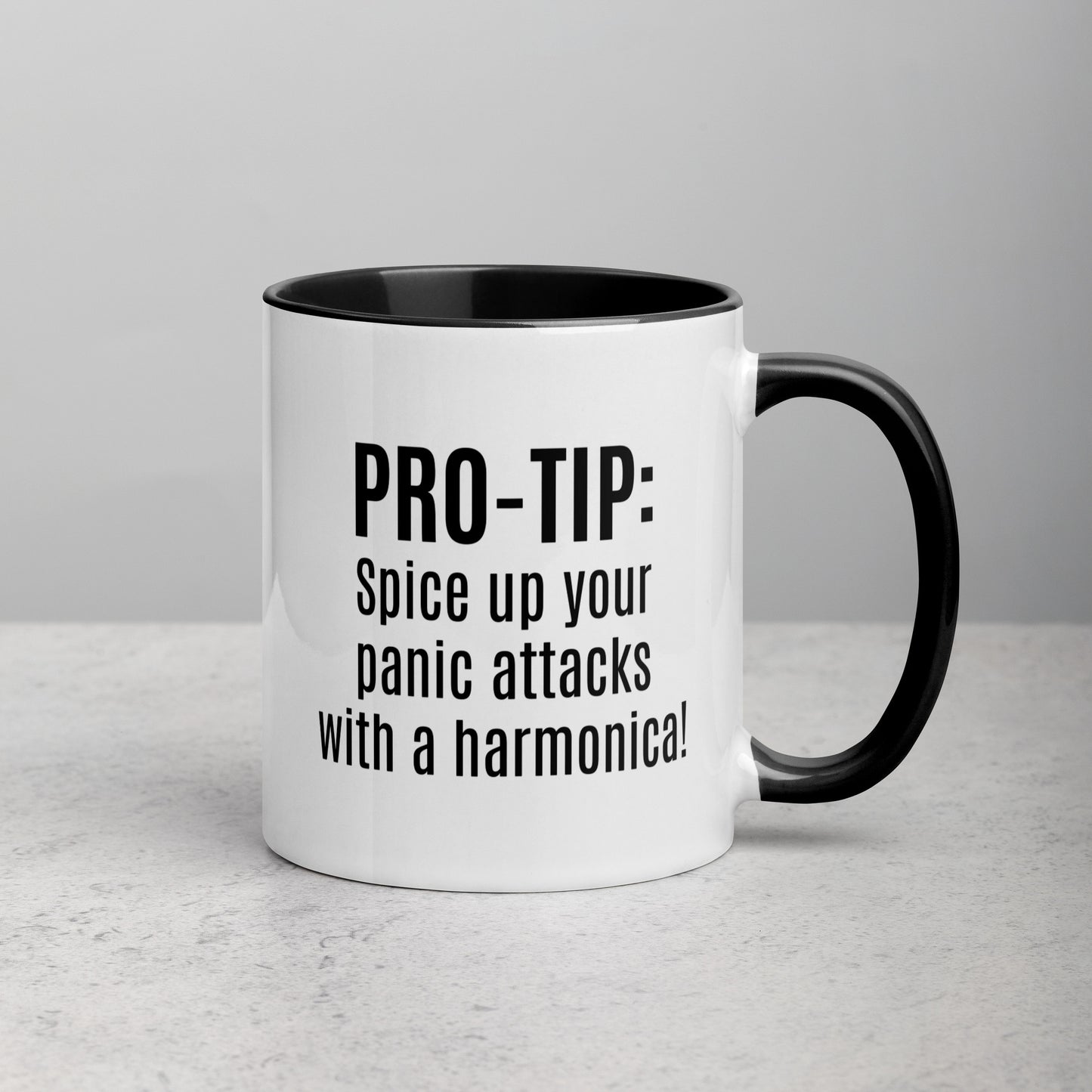 Harmonicat! Spice Up Your Panic Attack with a Harmonica Neurospicy Neurodivergent Coffee Mug