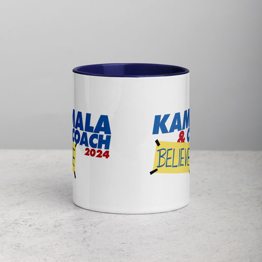 Kamala and Coach Walz Harris for President Coffee Mug Dishwasher Safe