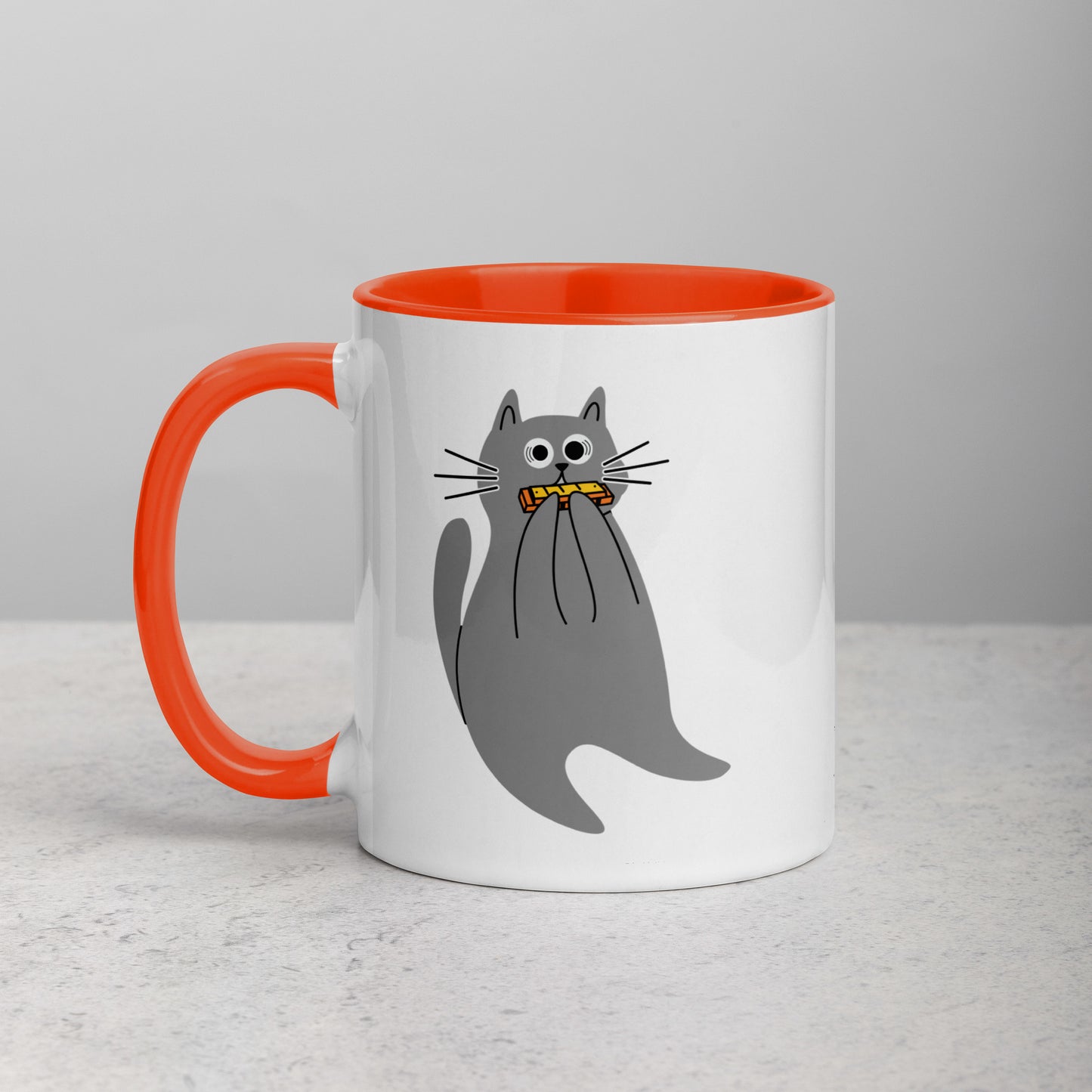 Harmonicat! Spice Up Your Panic Attack with a Harmonica Neurospicy Neurodivergent Coffee Mug