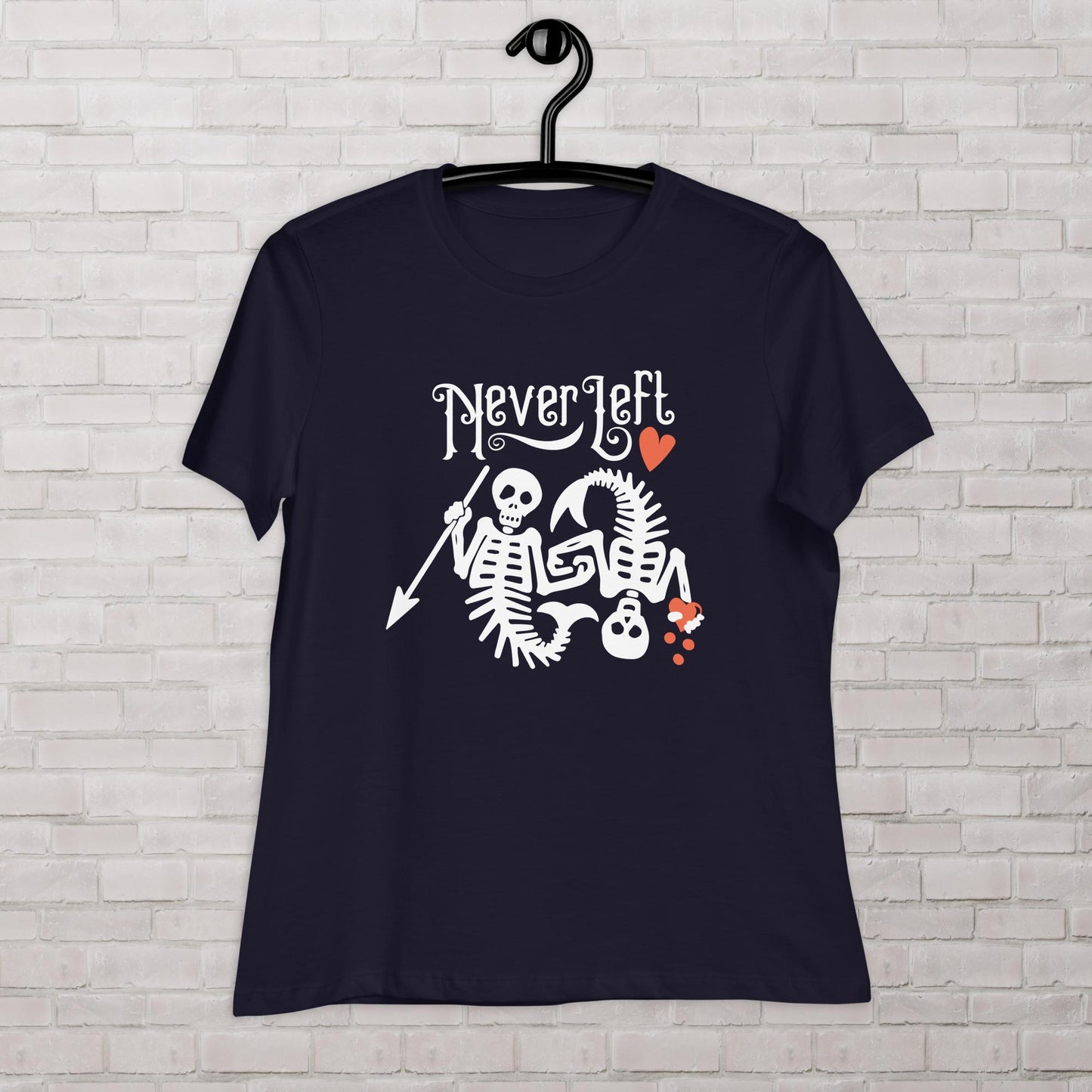 Never Left Mermaid Skeleton Flag OFMD Our Flag Means Death Femme Fit Tee Shirt Plus Size Available