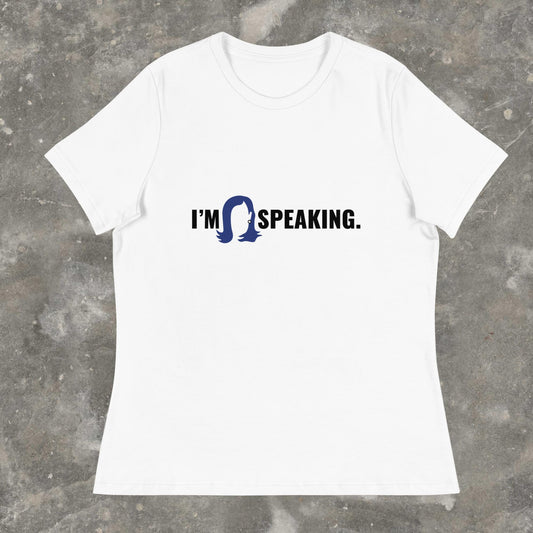 I'm Speaking Kamala Harris Walz 2024 Femme Fit Relaxed T-Shirt plus size available