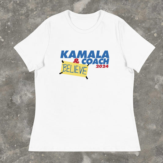 Kamala and Coach Walz Harris for President Femme Fit Women's T-Shirt plus size available